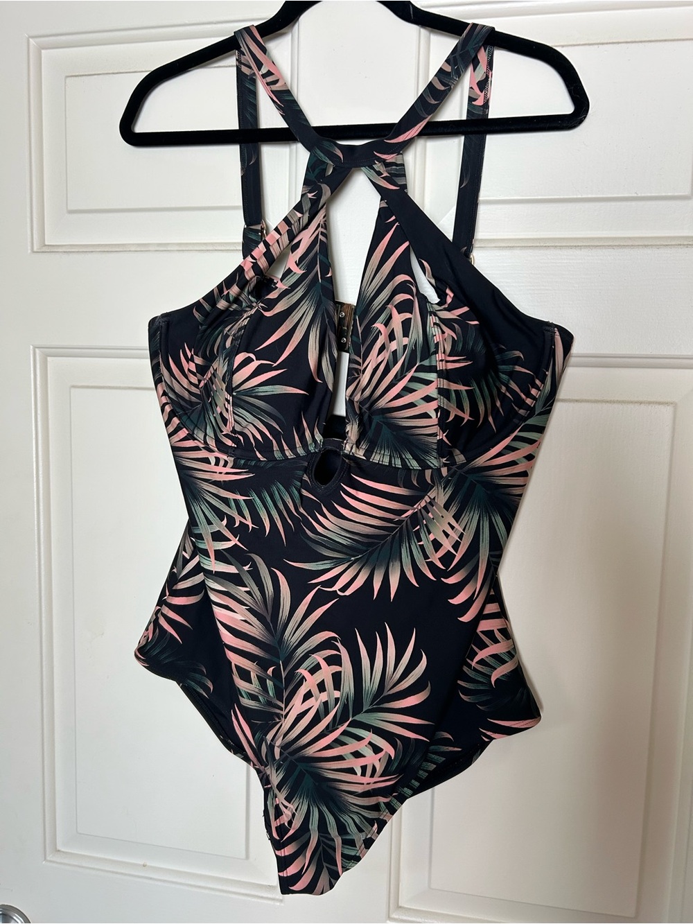 City Chic Cancun Tropical Leaf Swimsuit